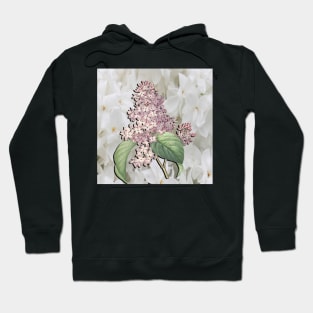 Lilacs White & Purple Spring & Summer Home Decor & Gifts Hoodie